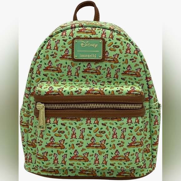 Loungefly Handbags - Loungefly Exclusive Chip n Dale All Over Print Double Strap Shoulder Bag
